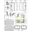 Radaway IDEA KDS obdĺžnikový sprchový kút 140 x 70 x 205 cm 10115140-01-01L+10117070-01-01