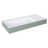 Elita Level ľavé nástenná umývadlo Solid Surface 100,5x45,5 cm White Matt/Sage Matt RE041461220890