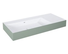 Elita Level ľavé nástenná umývadlo Solid Surface 100,5x45,5 cm White Matt/Sage Matt RE041461220890