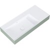 Elita Level ľavé nástenná umývadlo Solid Surface 100,5x45,5 cm White Matt/Sage Matt RE041461220890