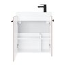 Kúpeľňová skrinka Nook set s umývadlom 55 cm ružová matná 010-SU55-12+TR41366