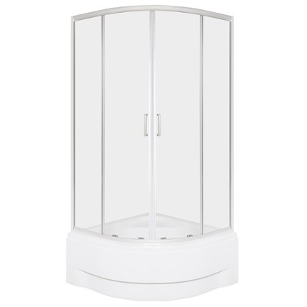 Novoterm ARUBA GL (LAV) 80 CHR sprchový kút bez vaničky 80 x 80 x 209,5 cm, sklo číre