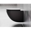 Besco ASPEN ERGO MATT BLACK WC misa závesná Rimless 49,5 x 36 x 39 cm so sedátkom #ZASE-C-DAC