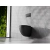 Besco ASPEN ERGO MATT BLACK WC misa závesná Rimless 49,5 x 36 x 39 cm so sedátkom #ZASE-C-DAC