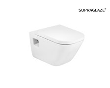 Roca GAP Square WC misa závesná Rimless 35 x 54 cm, biela SUPRAGLAZE® bez sedátka A34647FS00