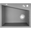 Laveo GRENADA granitový drez 60 x 48 cm, sivý SBG_510T