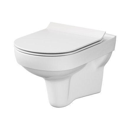 Cersanit CITY NEW WC misa závesná CleanOn 53 x 37 cm so sedátkom K701-143