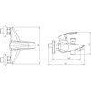 Novaservis METALIA 57 vaňová vodovodná batéria s príslušenstvom 150 mm, chróm 57020,0