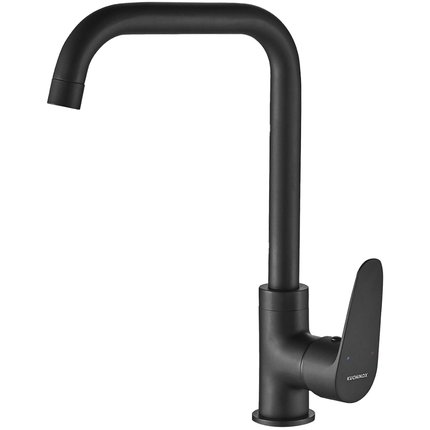 Kuchinox SAGRA drezová vodovodná batéria s výtokom v tvare „L“, čierna BQR_765D