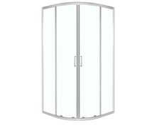 Novoterm ARUBA GL 90 CHR SOLO sprchový kút bez vaničky 90 x 90 x 185 cm, sklo číre