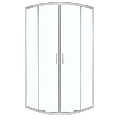 Novoterm ARUBA GL 90 CHR SOLO sprchový kút bez vaničky 90 x 90 x 185 cm, sklo číre