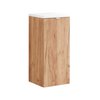 Comad Capri oak 811A FSC kúpeľňová skrinka 35 x 80 cm zlatý kraft dub/biela lesklá