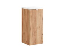 Comad Capri oak 811A FSC kúpeľňová skrinka 35 x 80 cm zlatý kraft dub/biela lesklá