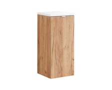 Comad Capri oak 811A FSC kúpeľňová skrinka 35 x 80 cm zlatý kraft dub/biela lesklá