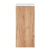 Comad Capri oak 811A FSC kúpeľňová skrinka 35 x 80 cm zlatý kraft dub/biela lesklá