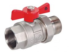 Ventil guľový 1/2" motýľ MF so šrobením  700-221-15