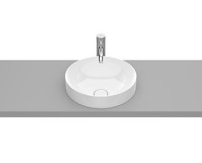 Roca INSPIRA Round FINECERAMIC ® umývadlo na dosku 37 x 37 cm, biele A32752R000