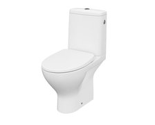 Cersanit MODUO 43 - WC kombi zadný odpad 3/5 CLEAN ON + WC sedátko duroplast SLIM, Biela, K116-036