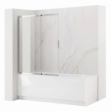 Rea DARIO CHROM vaňová zástena 80 x 140 cm, sklo číre REA-W7880