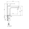 Elita Sunn Kyra 60 2D 1S Dub Canela – Kúpeľňová skrinka s keramickým umývadlom 60x82,1x45,6 cm – RE169212007050