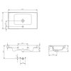 Cersanit CREA umývadlo nábytkové 80 cm K114-017