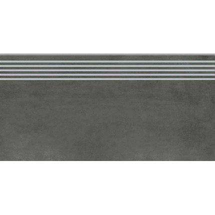 Opoczno GRAVA Graphite rektifikovaná schodnica matná 29,8 x 59,8 cm