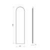 Elita SHARON LONG CUT zrkadlo s LED osvetlením 35 x 150 cm 168508