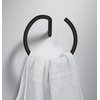 Deante SILIA nástenný okrúhly držiak na uteráky, nero ADI_N611