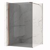 Rea Flexi Grey / Brush Copper sprchová zástena 80 x 195 cm sklo sivé K9986 + REA-K9955