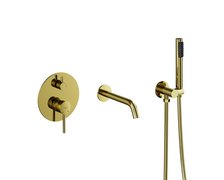 Besco VEO 3-otvorová podomietková vaňová batéria svetlo zlatá BW-VSP-JZ