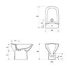 Cersanit CARINA bidet stojatý 40,5 x 35,5 cm K31-063