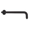 Valvex ROUND BLACK nástenné rameno oblé dĺžka 40 cm, 2444660