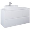Elita SPLIT skrinka pod umývadlo 120 cm 3S, biela matná 168172