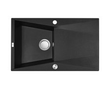 Laveo GRENADA granitový drez 78 x 48 cm, čierny SBG_711T