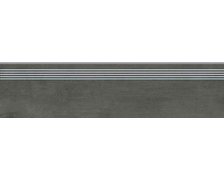 Opoczno GRAVA Graphite rektifikovaná schodnica matná 29,8 x 119,8 cm