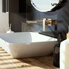 Elita Level ľavé nástenná umývadlo Solid Surface 80,5x45,5 cm White Matt/Sage Matt RE041461210890