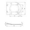 Deante PEONIA ZERO WC misa závesná RimFree 51 x 36 cm CDE_6ZPW