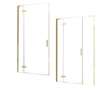Rea HUGO GOLD BRUSH sprchové dvere jednokrídlové 80 x 200,5 cm sklo číre K8410