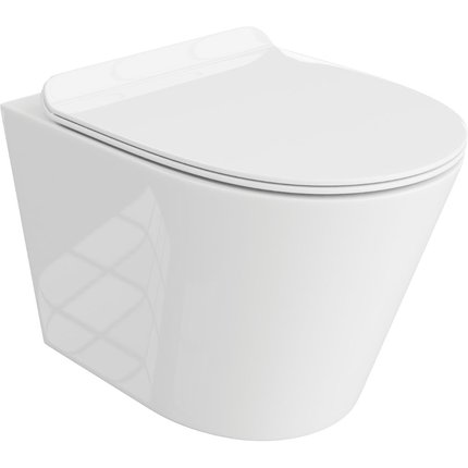 Home Oviedo WC misa závesná RimFree 51 x 33,5 cm so sedátkom Slim CE-MW-003-11-51