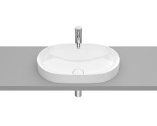 Roca INSPIRA Round FINECERAMIC ® zápustné umývadlo 55 x 37 cm, biele A327527000