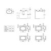 Roca INSPIRA Round FINECERAMIC ® zápustné umývadlo 55 x 37 cm, biele A327527000