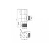 FANSKI rohový ventil 1/2" x 3/8" s keramickým vrškom, červený AP008-T