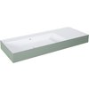 Elita Level ľavé nástenná umývadlo Solid Surface 120,5x45,5 cm White Matt/Sage Matt RE041461230890
