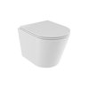 Besco CeraBe LAAX WHITE WC misa závesná Rimless 49,5 x 36,5 x 33 cm so sedátkom #ZLA-B-DLB