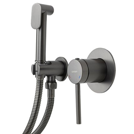 Corsan LUGO bidetová podomietková vodovodná batéria gun metal CMB7570GM