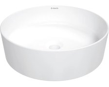 Deante ROUND keramické umývadlo na dosku 40 cm, biele CGR_6U4S