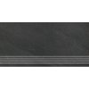 Nowa Gala Vario VR 14 Čierna schodnica matná 29,7 x 59,7 cm