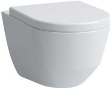 Laufen Pro - Závesné WC Compacto, 490 mm x 360 mm, rimless, biela H8209650000001