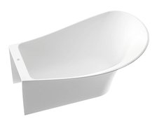 Marmorin Misa Pravá voľne stojaca vaňa z liateho mramoru, biela lesk 1553 x 916 mm P_W_057_03_1553