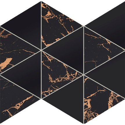 Tubadzin GOLD MOON dark mozaika matná + leská 32,8 x 25,8 cm